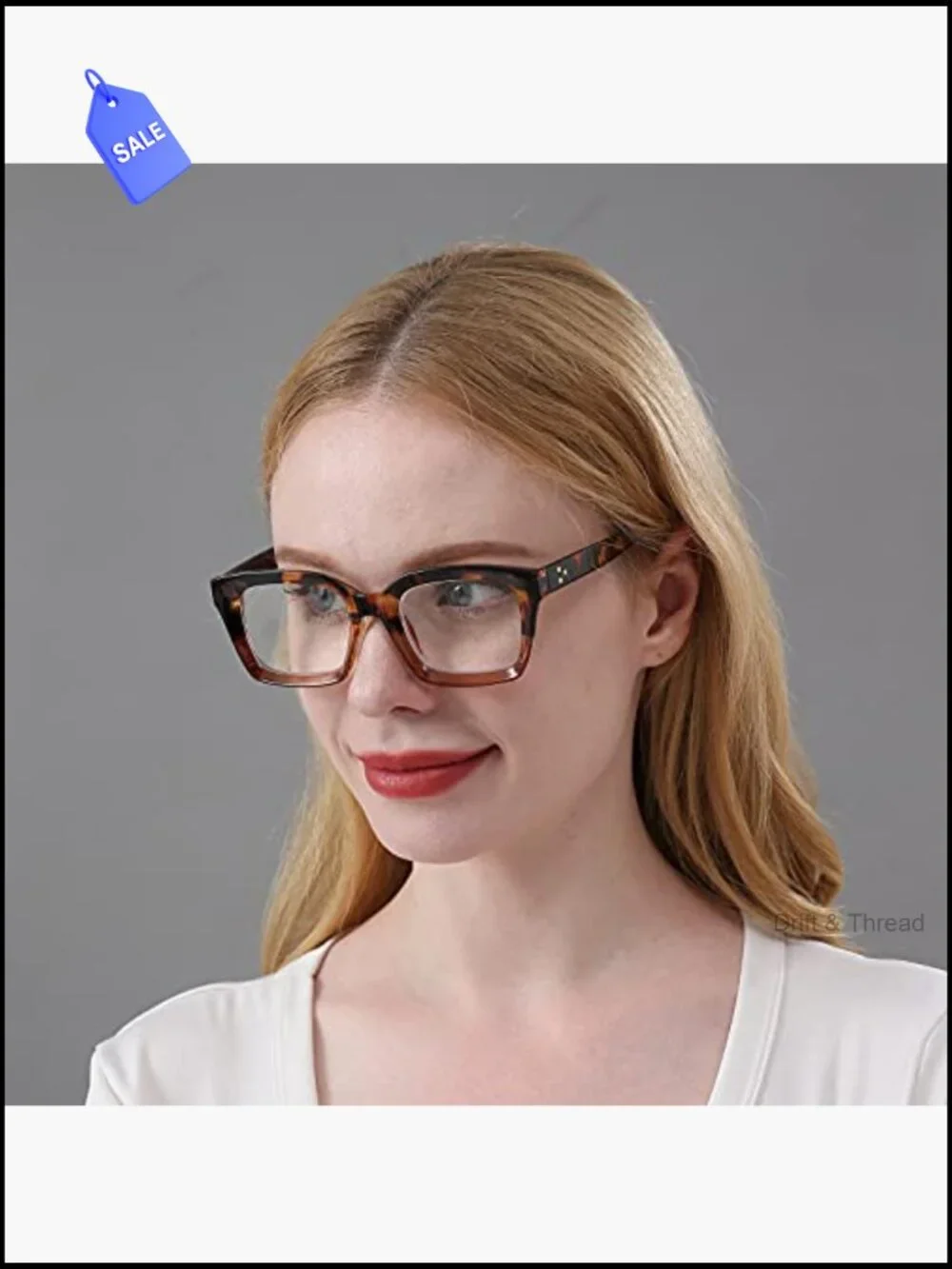 3 Pack Retro Oversized Square Reading Glasses Blue Light Blocking Readers